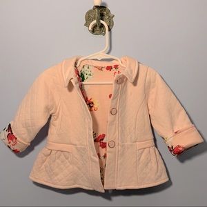 Ted Baker beautiful floral lined baby pink jacket